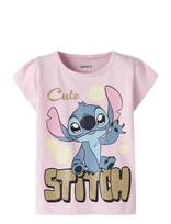 Name It - Nmffuba Stitch Ss Top Box Noos Wdi - Marškinėliai trumpomis rankovėmis - Rožinė