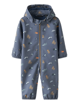Name It - Nbmalfa08 Softshell Suit Aop Fo - Minkštas kombinezonas - Mėlyna