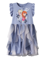 Name It - Nmfmom Frozen Ss Tulle Dress Wdi - Suknelė trumpomis rankovėmis - Violetinė