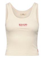 Rip Curl - Surf Puff Party Pack Tank - Sportinė palaidinė be rankovių - Kreminė spalva
