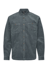 Rip Curl - Premium Surf Cord L/S Shirt - Velvetiniai marškiniai - Mėlyna