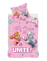 Paw Patrol - Bed Linen Junior Paw Patrol 1090 - 100X140, 40X45 Cm - Patalynės komplektas - Rožinė