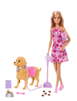 Barbie - “Malibu” Walk & Potty Pup Toy Set - Lėlė - Rožinė