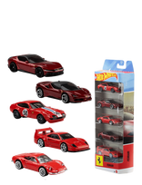 Hot Wheels - Ferrari 5-Pack, Set Of 5 Die-Cast Toy Ferrari Automobiles In 1:64 Scale - Kiti žaisliniai automobiliai - Marga / raštuota