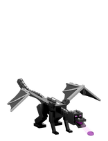Minecraft - Minecraft Dragon’s Breath Attack Ender Dragon Action Figure With 10 Discs, 20-Inch Wingspan - Filmų ir pasakų personažų žaidimas - Juoda