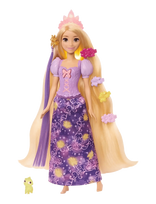 Disney Princess - Disney Princess Light-Up Hair Rapunzel Fashion Doll W/ 5 Ways To Glow, Pascal Figure & 7 Accessories - Lėlė - Violetinė