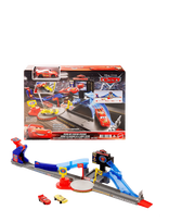 Biler - Cars 1:55 Playsets & Haulers Cars Spring 2026 Key Driver Playset - Lenktynių trasos - Raudona