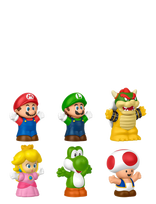 Fisher-Price - Little People My Mario Figure 6-Pack Toy Set For Toddlers & Kids - Filmų ir pasakų personažų žaidimas - Marga / raštuota