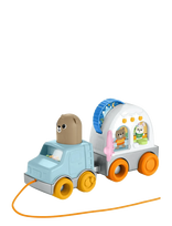 Fisher-Price - Friendship Forest Pull-Along Camper Vehicle Baby & Toddler Activity Toy - Traukiamas žaislas - Mėlyna