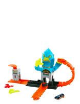 Hot Wheels - City Gorilla Slam Attack Playset & Toy Car, Multiple Ways To Play, Speed Snap Track - Lenktynių trasos - Oranžinė