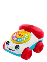 Fisher-Price - Chatter Telephone Vehicle Push-Along Toy With Sounds For Baby & Toddler - Traukiamas žaislas - Marga / raštuota
