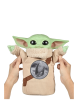 Star Wars - Star Wars The Mandalorian & Grogu Movie Pick-Me-Up Grogu Character Plush Rondel Design Vinyl Head - Pliušinis žaislas - Žalia