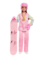 Barbie - Careers Snowboarder Doll In Pink Jacket With 10+ Accessories Including Color-Change Snowboard - Lėlė - Rožinė