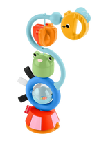 Fisher-Price - Sensory Sounds High Chair Toy, Tray Activity For Baby Ages 3+ Months - Blokelių žaidimas - Marga / raštuota