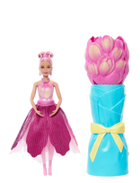 Barbie - Petal Pop Scented Fashion Doll With Pink Tulip Dress, Reveal Accessories Like Bunny & More - Lėlė - Rožinė