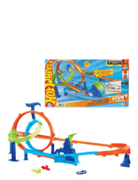 Hot Wheels - Stunt Tracks Rapid Launch Cyclone - Lenktynių trasos - Marga / raštuota