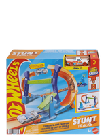 Hot Wheels - Stunt Tracks Corkscrew Jump Champion - Lenktynių trasos - Marga / raštuota