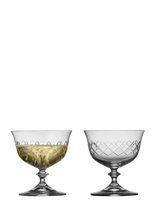 Lyngby Glas - Champagneskål Eaton 2 Stk. - Šampano taurės - Nude