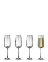 Lyngby Glas - Champagneglas Zero 4 Stk. - Šampano taurės - Nude