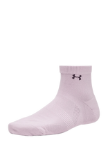 Under Armour - Ua Women's Vanish 3Pk Qtr - Sportinės kojinės - Rožinė