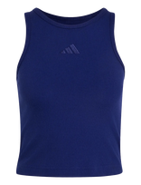 Adidas Sportswear - W Ak Sl Rib Tnk - Sportinė palaidinė be rankovių - Tamsiai mėlyna