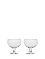 Sagaform - Blanka Coupe Glass, 2-Pcs - Baltojo vyno taurės - Nude