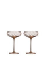 Byon - Champagnekop Opacity, 2-Pak - Šampano taurės - Koralinė spalva