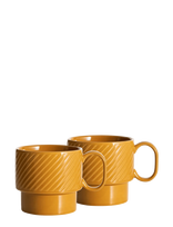 Sagaform - Coffee & More Tea Mug, 2-Pcs - Kavos puodelis - Geltona
