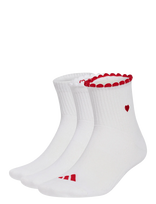 Adidas Performance - Wms Gfx Sock 3P - Sportinės kojinės - Balta