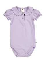 Müsli By Green Cotton - Cozy Me Collar Puff S/S Body - Marškinėliai trumpomis rankovėmis - Violetinė