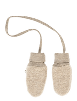Müsli By Green Cotton - Woolly Fleece Mittens - Pirštinės - Smėlio
