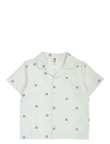 Müsli By Green Cotton - Seersucker Stripe S/S Shirt - Marškiniai trumpomis rankovėmis - Žalia