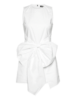 ROTATE - Sleeveless Dress W/ Bow - Trumpa suknelė - Balta