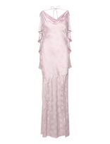 ROTATE - Maxi Waterfall Dress - Ilga suknelė - Rožinė