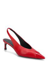 ROTATE - Leather Slingback Pump - Aukštakulniai - Raudona