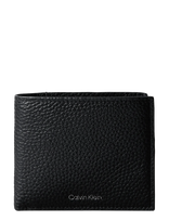 Calvin Klein - Foil Emboss Billfold W/ Coin - Klasikinė piniginė - Juoda