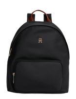 Tommy Hilfiger - Popette Dome Backpack - Kuprinė - Juoda
