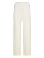 Rosemunde - Rwbelmo Pointelle Mw Trousers - Plačios kelnės - Kreminė spalva