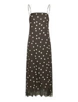 MSCH Copenhagen - Mschjionna Irida Strap Dress Aop - Priglundanti suknelė - Juoda