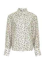 MSCH Copenhagen - Mschdorothea Faustina Shirt Aop - Marškinėliai ilgomis rankovėmis - Kreminė spalva