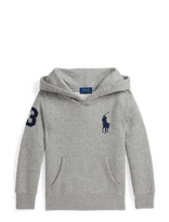 Ralph Lauren Kids - Big Pony Fleece Hoodie - Džemperis - Pilka