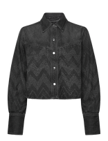 BOSS - C_Shirt Ls 1.0 - Džinsiniai marškiniai - Juoda