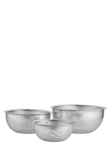 Zwilling - Durkslag/Sil/Ångkok Set 3 St. S 16 Cm + M 20 Cm +  L 24 Cm. 18/10 Rostfritt Stål. - Colanders, Sieves & Funnels - Sidabro