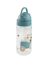 Done By Deer - Straw Bottle Tiny Farm Blue 350 Ml - Maistui - Mėlyna