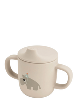 Done By Deer - Silicone Spout Cup 2-Handle Celebration Sand - Gertuvė - Smėlio