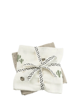 Done By Deer - Burp Cloth 2-Pack Lalee Sand - Muslino audiniai - Smėlio