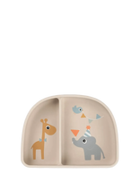 Done By Deer - Stick&Stay Compartment Bowl Celebration Sand - Lėkštės - Smėlio