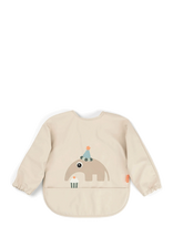Done By Deer - Sleeved Pocket Bib Celebration Sand - Kombinezonas ilgomis rankovėmis - Smėlio