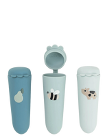 Done By Deer - Silicone Ice Pops 3-Pack Dotti Blue - Maisto maišelis - Mėlyna