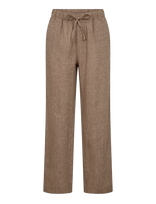 Bruun & Stengade - Bs Betty Pants - Lininės kelnės - Ruda